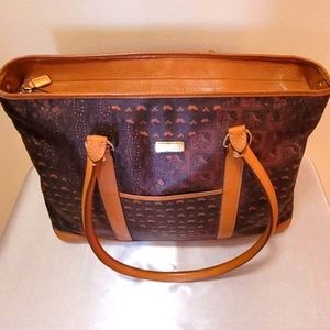 Escada Large Paisley Floral Bag / Purse